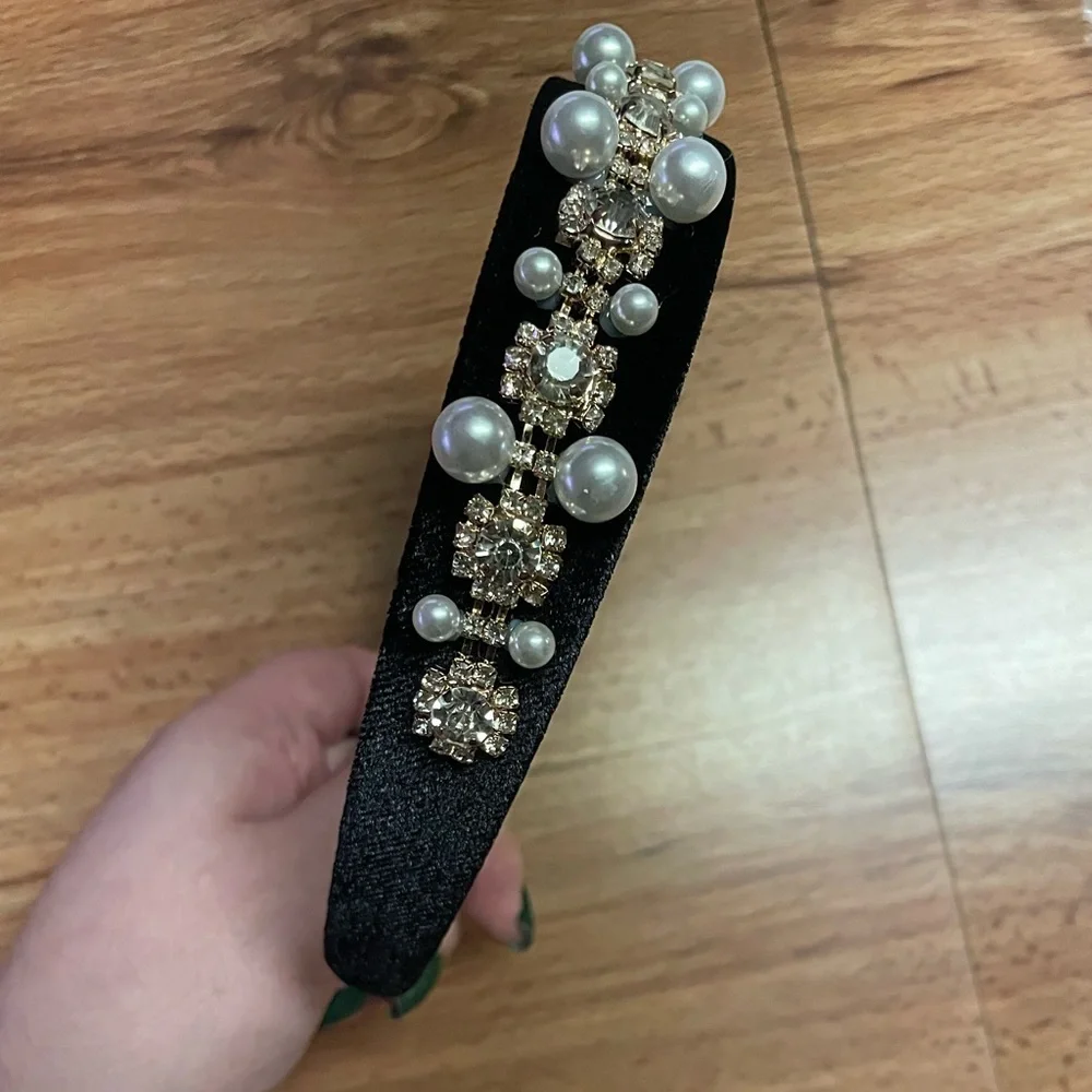 Pearl Rhinestone Headband